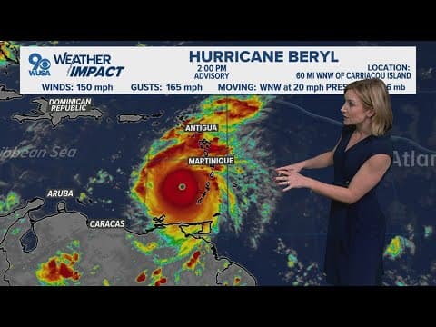 Hurricane Beryl makes way through Caribbean