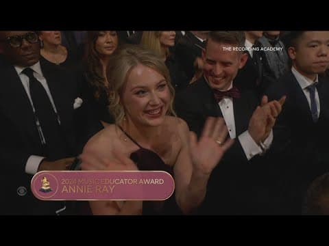 Virginia teacher honored at the Grammys