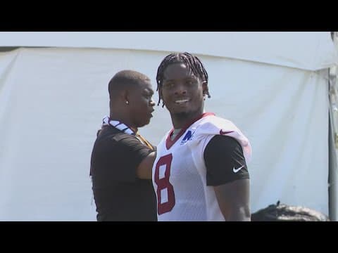 Brian Robinson Jr. is all smiles at Commanders training camp