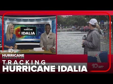 Don't do this | Man walks through St. Pete floodwaters as officials urge the opposite
