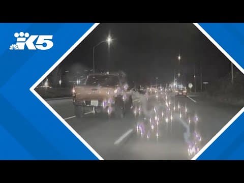 Teens arrested for shooting fireworks at car