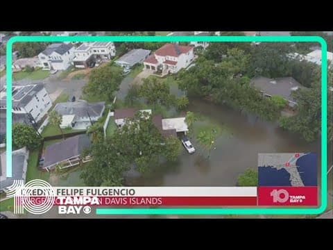 Drone video shows flooding on Tampa's Davis Islands