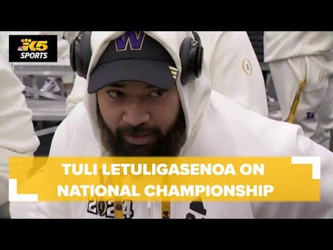 EXTENDED INTERVIEW: UW's Tuli Letuligasenoa ahead of CFP National Championship