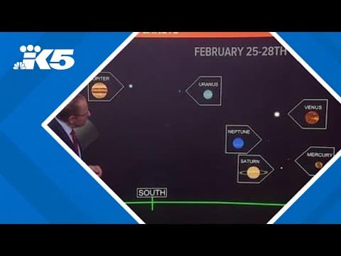Will Friday's planetary alignment be visible in western Washington? | KING 5 Weather