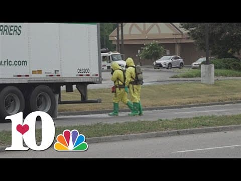 Update: Kingston Pike open after tractor-trailer leaks hydrochloric acid solution on part of road