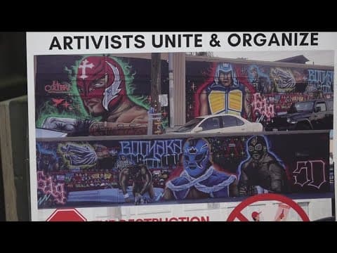 WWE Mysterio mural removed, artist calls for protection ordinance