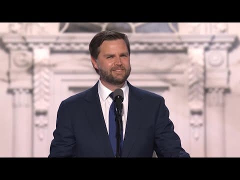 JD Vance accepts GOP nomination for VP at Republican National Convention
