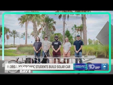 Community Connection: Florida Poly students build solar race car from scratch