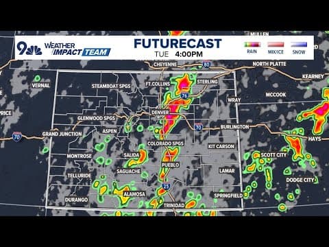 Extended weather | Severe storms beginning to form in the Denver metro
