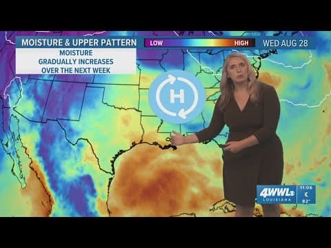New Orleans Weather: Temperatures in the low 90s, mugginess returns Friday