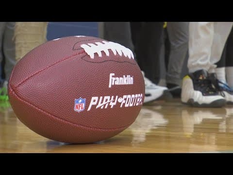 Colts' Zaire Franklin brings flag football to Indy middle school