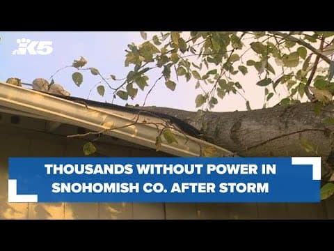 Thousands in Snohomish County still without power, could be days before restoration
