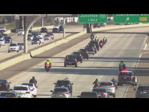 Video shows remains of five fallen Marines transported out of San Diego to Dover Air Force Base