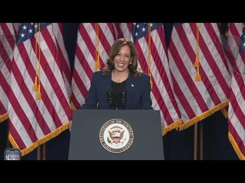 VP Kamala Harris hosts first presidential campaign rally in the battleground state of Wisconsin