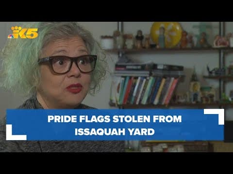 Outpouring of support in Issaquah after pride flags were stolen from yard