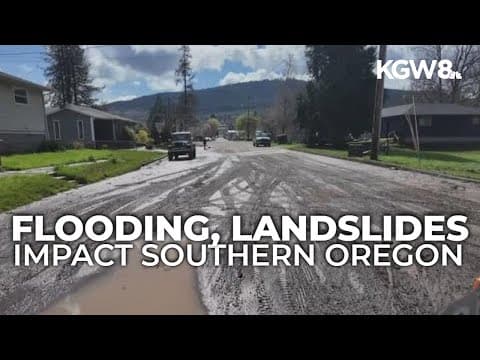 Floodwaters recede in Oregon, but damage still visible in Drain