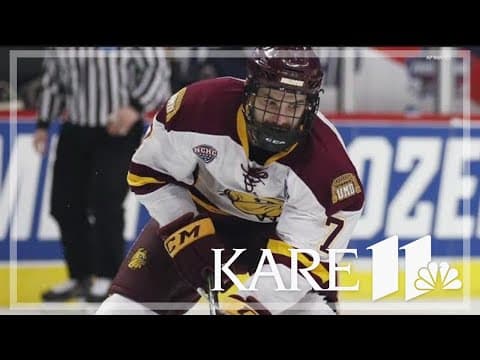 Gopher Hockey honors Adam Johnson
