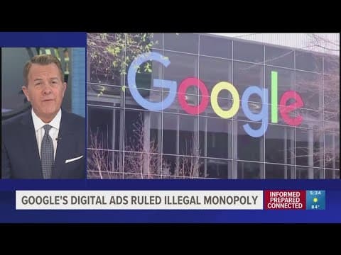 Google's digital ad network declared an illegal monopoly, joining its search engine in penalty box
