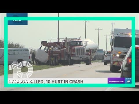 Investigation continues to find cause of deadly Polk County crash involving tanker, worker transport