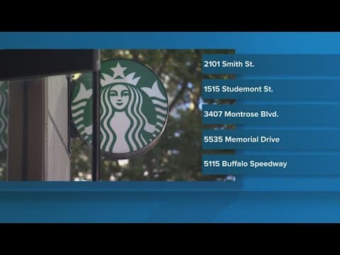 Several Starbucks stores closing in the Houston area