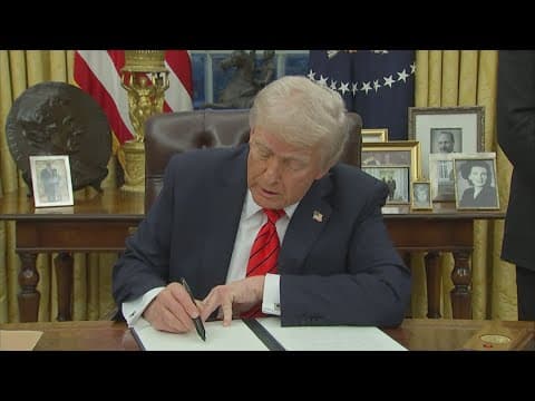 President Trump signs executive order enforcing 25% tariffs on aluminum and steel