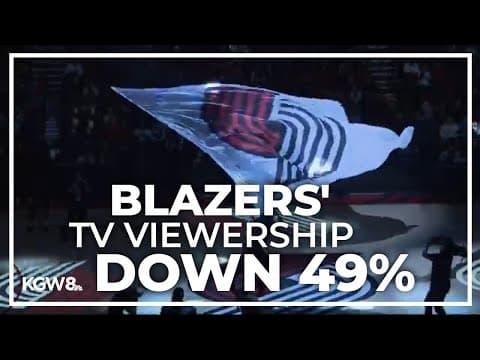 Local TV viewership for Trail Blazers games down 49%: Report