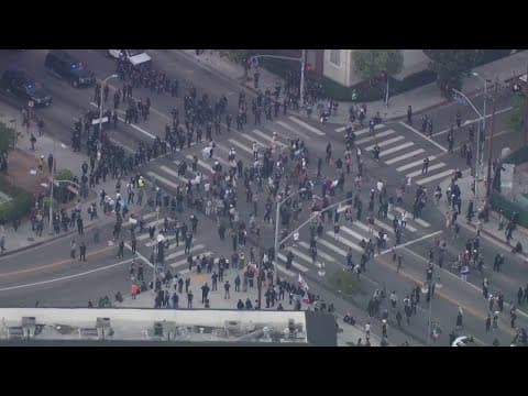 Protests over National Guard in Los Angeles