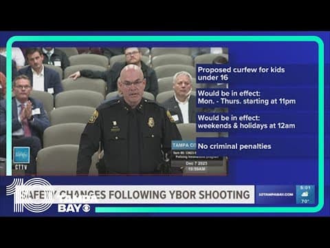 Tampa City Council moves forward with citywide curfew