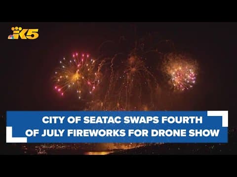 City of SeaTac to swap fireworks for drone show at Angle Lake this Fourth of July
