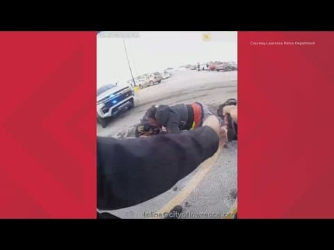 Lawrence Walmart fight with police | Edited body camera video | Feb. 18, 2025