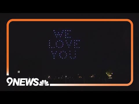 Drone show honors 7-year-old girl with leukemia