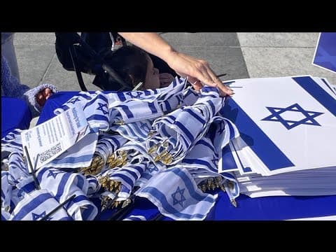 Rally for Israel held at Freedom Plaza in DC