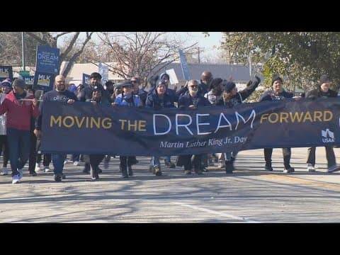 MLK Parade marches through the streets of Dallas