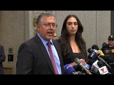 Diddy's defense attorney speaks to reporters after court appearance