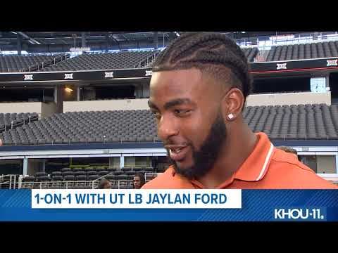 Big 12 Media Days: Texas Longhorns Linebacker Jaylan Ford