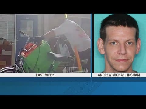 Man accused of stealing bicycle, cremated remains