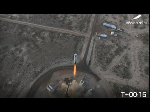 Watch the launch: All-women crew blasts to the edge of space from West Texas
