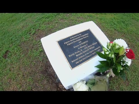 Plaque for children who drowned in Algiers
