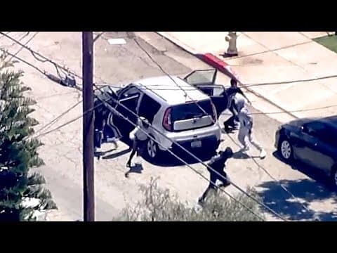 VIDEO: California driver, four passengers lead authorities on high-speed chase