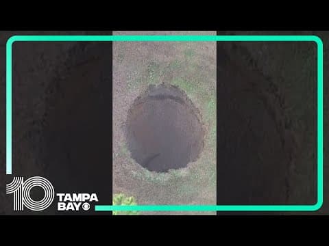 Sinkhole reopens in Seffner, #florida,10 years after killing man #localnews #fl #tampabayflorida