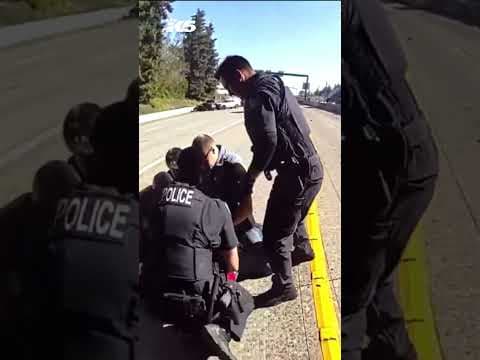 Bodycam video shows suspect allegedly trying to light IED before arrest