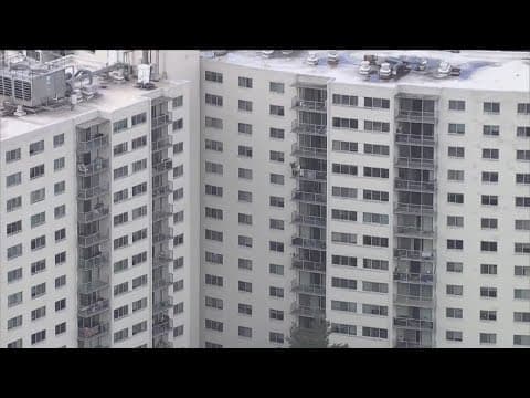 Toddler breaks arm after falling from 15-story balcony
