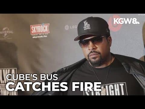 Rapper Ice Cube's tour bus catches fire in downtown Portland; investigation underway