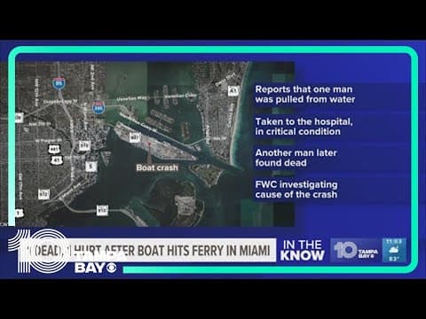 Man dead, cruise arrivals disrupted after boat hits ferry near Miami port