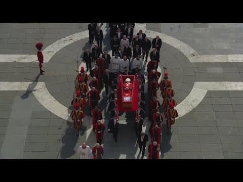 Pope Francis lying in state in St. Peter's