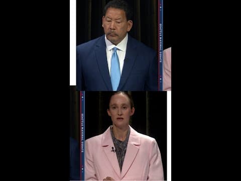 Seattle mayoral candidates spar over police funding, chief search at debate