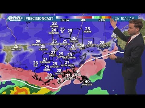 Weather Impact New Orleans 10pm:  Winter Storm Watch issued for area