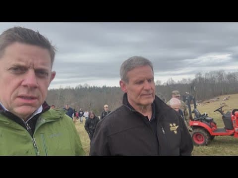 Governor Bill Lee tours damaged area of Morgan County after deadly tornado
