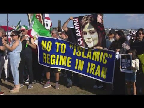 Hundreds of Iranian Americans rally in Mission Bay for justice, freedom