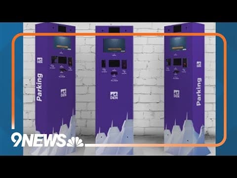 New parking kiosks at Denver International Airport